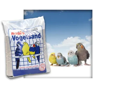 Produktbild von 25 kg Vogelsand keimfrei mit Kalk & Anis für Vogelkäfige u. Voliere Rosnerski