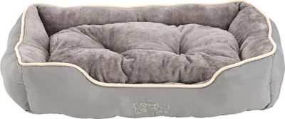 Produktbild von Dehner Lieblinge Hundebett und Katzenbett Sammy, ca. 75 x 58 x 19 cm, Polyester, grau