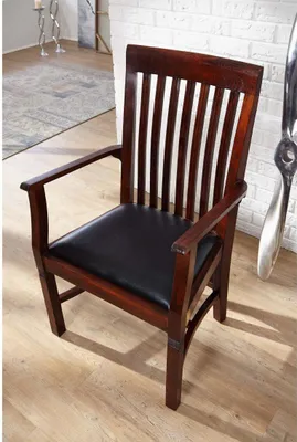 Produktbild von MASSIVMOEBEL24 Sessel Bangalore Polster schwarz OXFORD #1