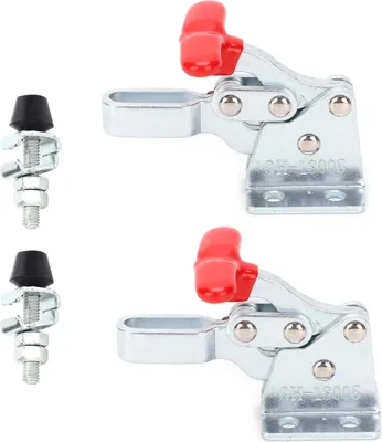 Imagen del producto de 2 abrazaderas de palanca para soldadura, fijación horizontal, codo, compresor, liberación rápida, herramienta manual GH-13005