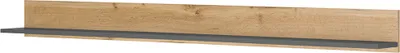 Produktbild von Wandregal, 100cm breit, Eiche mit anthrazit, CRISP-61