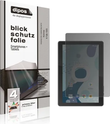 Produktbild von Blickschutzfolie für Konrow K-Tab 1005 matt Schutzfolie Folie Display Schutz dipos