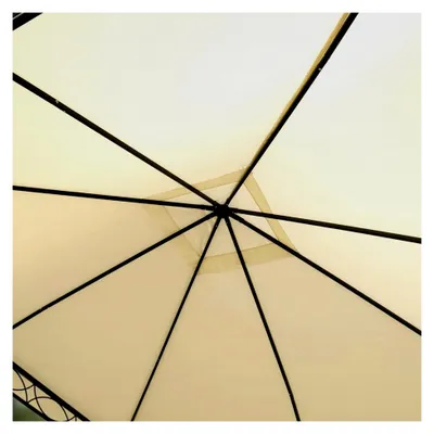 Produktbild von Gartenpavillon 3x3 m - Dachplane ca. 180 g/m² - Pavillon mit 4 Seitenteilen in Creme