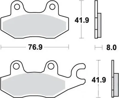 Zdjęcie produktu dla Klocki Hamulcowe Przód Moto (Sinter Street) Triumph 900 Trophy (91-92)