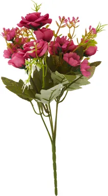 Produktbild von Kunstblumenbund Rosen Mix Bund Pink, Länge ca. 28 cm