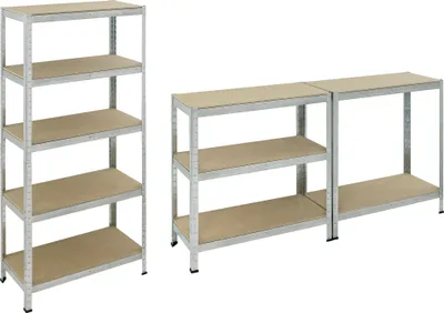 Produktbild von Pro-Bau-Tec Schwerlaststeckregal verzinkt Tragkraft 175kg