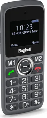 Zdjęcie produktu dla Beghelli Salvalavita Phone SLV10, Klasyczny, Dual SIM, 4,5 cm (1.77"), 1,3 MP, 800 mAh, Czarny