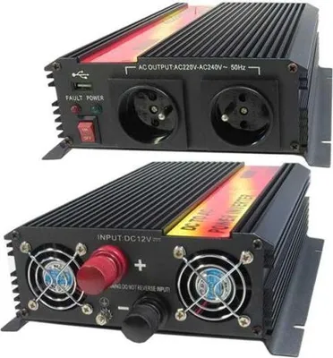 Productafbeelding van Carspa CAR1.6KU-12, 12V/230V+USB, 1600W, omvormer met gemodificeerde sinusgolf
