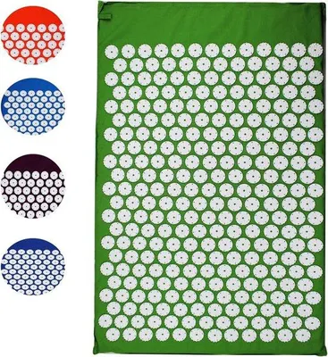 Obrázok produktu pre Zelená relaxačná podložka 68 x 42 cm na zmiernenie bolesti a uvoľnenie