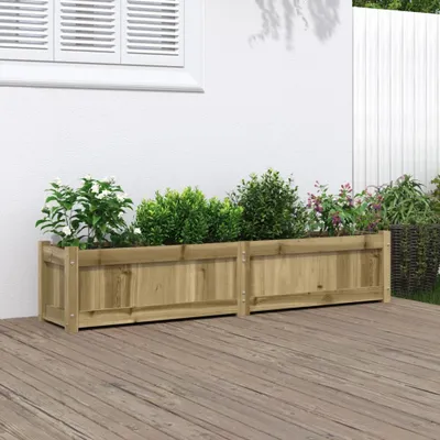 Obrázek produktu pro Maison Exclusive – Pěstební květináč, rozměry 150x31x31 cm, vyrobený z borovicového dřeva, impregnovaný