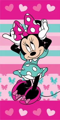 Immagine prodotto di Asciugamano da doccia Disney Minnie Mouse Asciugamano da spiaggia Asciugamano da bagno 70 x 140 cm