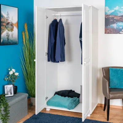 Produktbild von Kleiderschrank Kiefer weiß