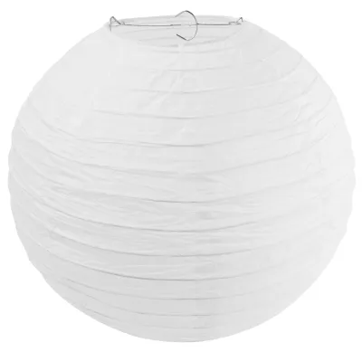 Produktbild von Set aus 6 weißen Papierlaternen von 30 cm