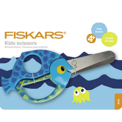 Produktbild von FISKARS® Kinderschere mit Tiermuster Fisch - 13 cm