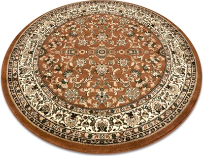 Obrázok produktu pre Okrúhly koberec ROYAL ADR vzor 1745 hnedý hnedý kruh ROZMER 120 cm