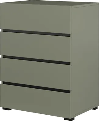 Image de Petit buffet HAVANA – 4 tiroirs – Vert sauge – Design moderne et compact
