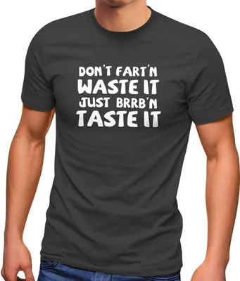 Produktbild von Herren T-Shirt grillen mit lustigem Spruch Waste-Taste Fun-Shirt Party Männer Moonworks® anthrazit M