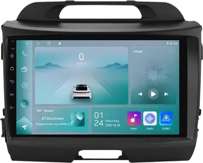 Immagine prodotto di Autoradio con Bluetooth e CarPlay per Kia Sportage 3 (2011-2016) - Compatibile con Apple e Android - Impianto stereo - Sistema di navigazione - 1 GB di RAM, 32 GB di memoria