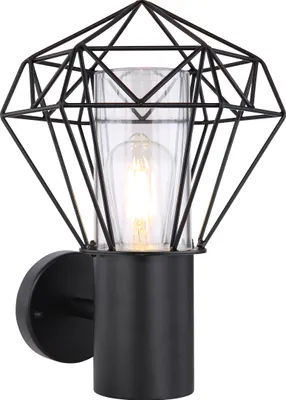 Produktbild von Globo Lighting Außenleuchte Edelstahl schwarz, 1x E27 LED