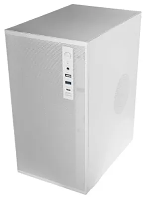 Image de Mars Gaming MC-MESHPRO : Boîtier PC MicroATX Airmesh Pro, système USB-C, couleur blanche