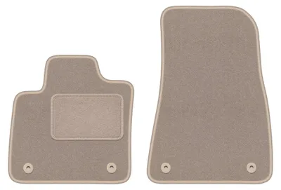 Image de Tapis avant en moquette pour Volvo XC40 Electric depuis 2020 (crossover) – 2 pièces, beiges, sur mesure – Wielganizator LUX