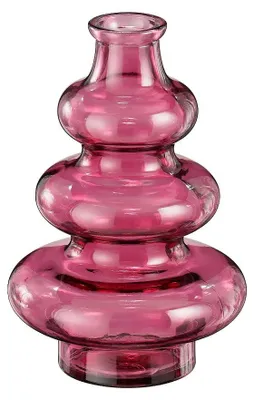 Obrázek produktu pro Váza Síra Recyklované Sklo Růžová 22/14,5 Cm