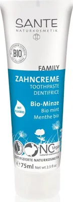 PASTA DO ZĘBÓW MIĘTOWA Z FLUOREM ECO 75 ml - SANTE