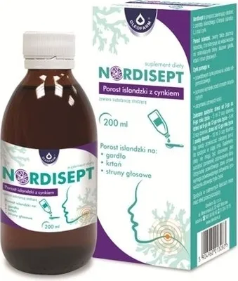 Zdjęcie produktu dla Nordisept Porost Islandzki Z Cynkiem, 150 ml