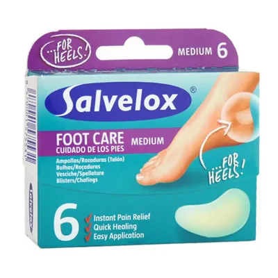 Immagine prodotto di Salvelox Foot Care Medium, confezione da 6 cerotti, 40×61 mm