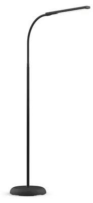 LED-Stehlampe dimmbar 7W 762lm warmweiß schwarz 126,3cm