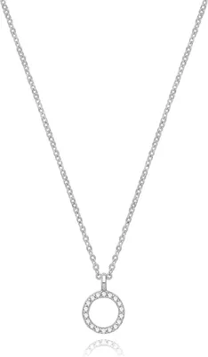 Produktbild von Wunderschöne 925 Sterling Silber (Rhodiniert) Buchstaben / Initiale Damen - Anhänger mit Kette mit Zirkonia; TRS33381LTO