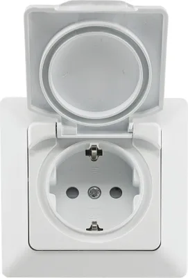 Produktbild von ChiliTec 22785 MILOS Schutzkontakt-Steckdose IP44 250V/ 16A, inkl. Rahmen, UP, weiß matt
