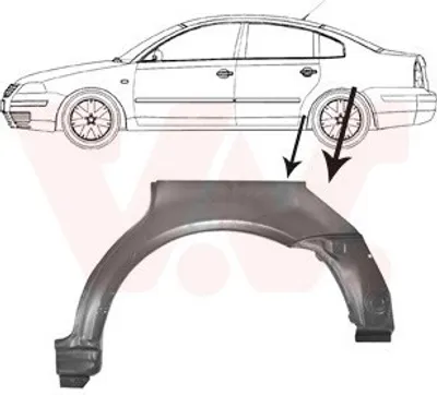 Produktbild von VAN WEZEL Seitenwand Reparaturblech für VW PASSAT (3B3) PASSAT (3B2)