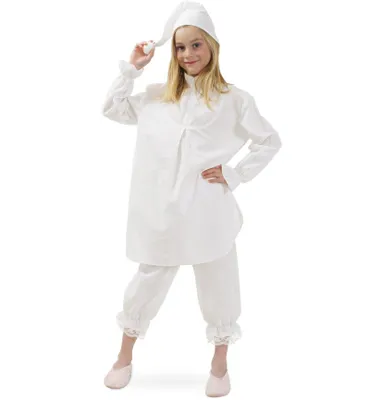 Produktbild von Kostüm - Set Schlafmütze für Kinder 3-tlg. Nachthemd, Schlafhose und Mütze |Träumer, Traumwandler, Karneval (152)