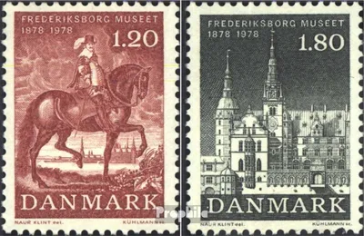 Produktbild von Briefmarken Dänemark 1978 Mi 660-661 (kompl.Ausg.) postfrisch Nationalhist. Museum