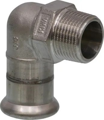 Produktbild von SEPPELFRICKE Edelstahl XPS092G, Übergangswinkel 90° I/AG, 28 mm x 1"