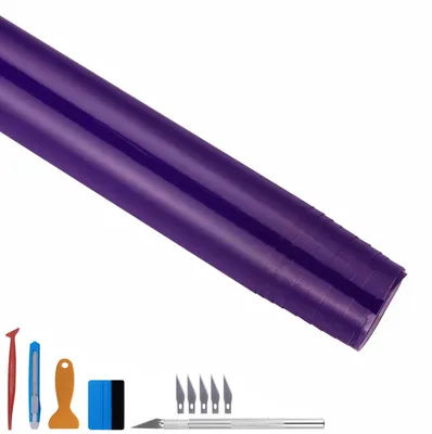 Productafbeelding van Zelfklevende, hoogglanzende vinylfolie met luchtontluchtingslaag, paars, 30 cm x 300 cm