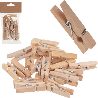 Image de Mini-Clips En Bois Pour La Décoration 20 Pu