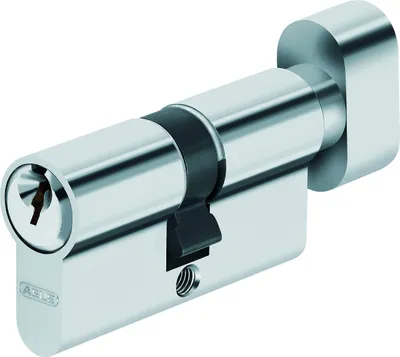 Produktbild von ABUS Türzylinder mit Knopf, Silber, 47736