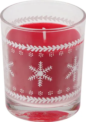 Produktbild von Kerzenglas "NORWEGEN" Rot 79/65 mm, Weihnachtskerzen von Steinhart Kerzen in RAL-Kerzen Güte Qualität