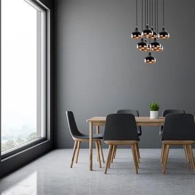 Produktbild von Opviq, Yıldo- Yıldo OPV, Schwarz, Kronleuchter, 63 x 63 cm, Metallkörper