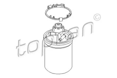 Produktbild von 1x TOPRAN KRAFTSTOFFFILTER Leitungsfilter mit Filterheizung 111 168