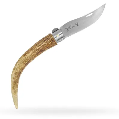 Produktbild von PREMAX Handgefertigtes Klappmesser FIRSTBORN 88863 Kohlenstofftahl C67 10 cm