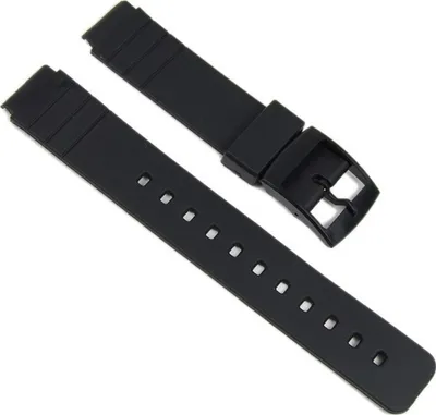 Produktbild von Minott Ersatzband Uhrenarmband Kunststoff Band schwarz 16mm 16378