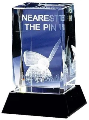 Produktbild von Longridge Nearest The Pin Crystal Golftrophäe