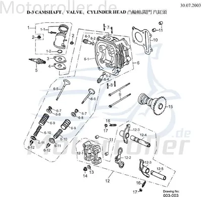 Produktbild von AEON Bundmutter Kettenspanner Overland 180 Quad 180ccm 4Takt Motorroller.de Sechskantmutter Flanschmutter Sechskant-Mutter Flansch-Mutter Bund-Mutter