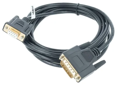 Produktbild von vhbw Programmierkabel RS-232 Ersatz für 6XV1440-2KH32 für Computer & Peripheriegeräte - Seriell Adapter, 290 cm Schwarz