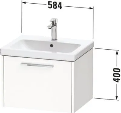 Produktbild von DURAVIT DC46650BDHG0000 D-Code WTU Wandh. Auszug 1,