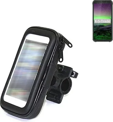 Produktbild von K-S-Trade Fahrrad-Halterung kompatibel mit Blackview BV5500 Pro Handy-Halterung Halter Lenkstange Fahrradhalterung Motorrad Bike Mount Wasserabweisend