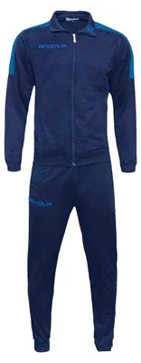 Immagine prodotto di Givova - Tuta da allenamento "Tuta Revolution" da uomo PP10605 (L) (blu navy scuro/blu)